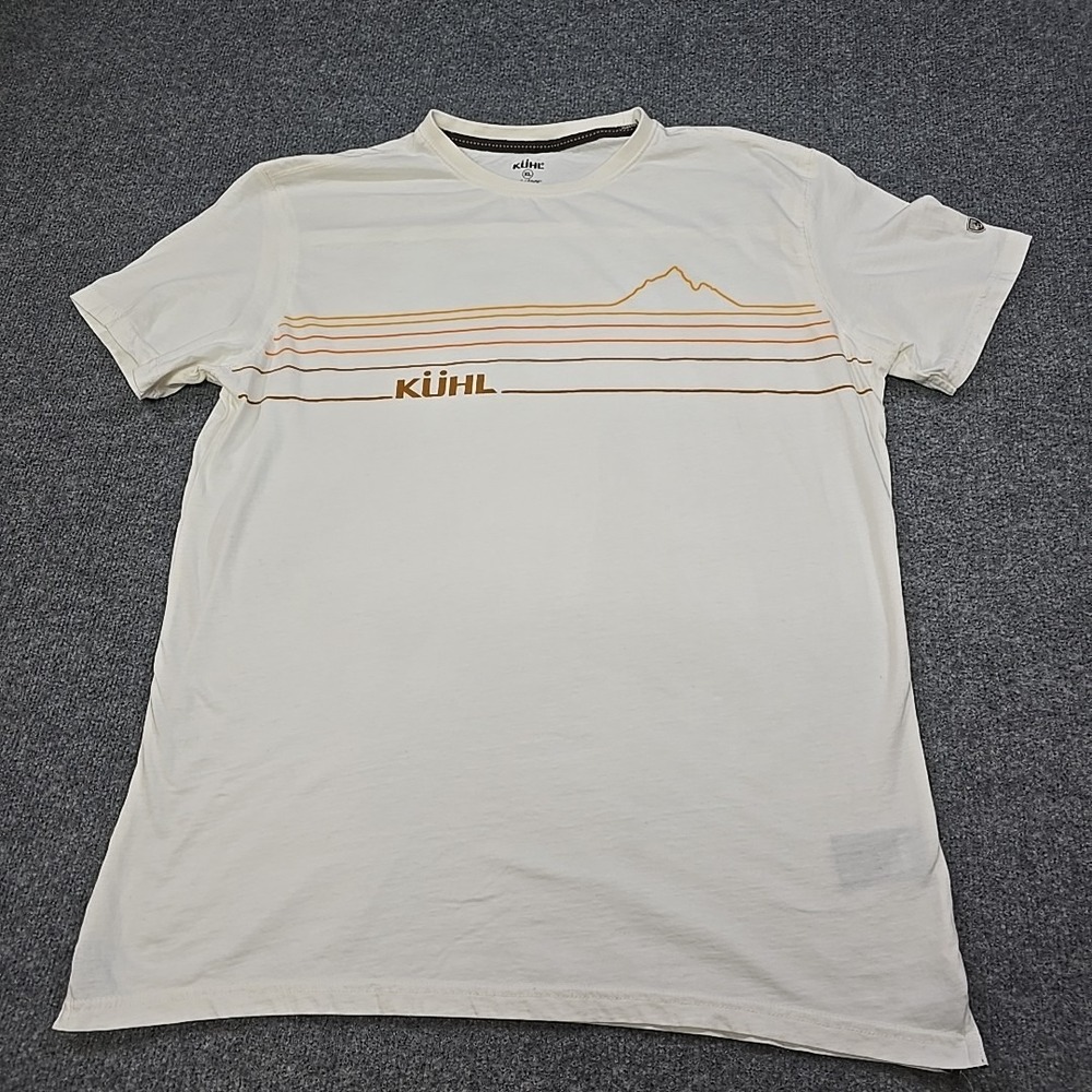 Kuhl Tee Shirt Mens XL Wildfibre Line Organic Cotton Grosgrain Ribbon Enforced